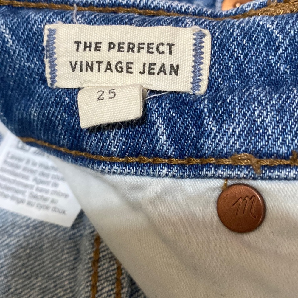 Madewell The Perfect Vintage Jean in Ainsworth Wash size 25 - Picture 10 of 16